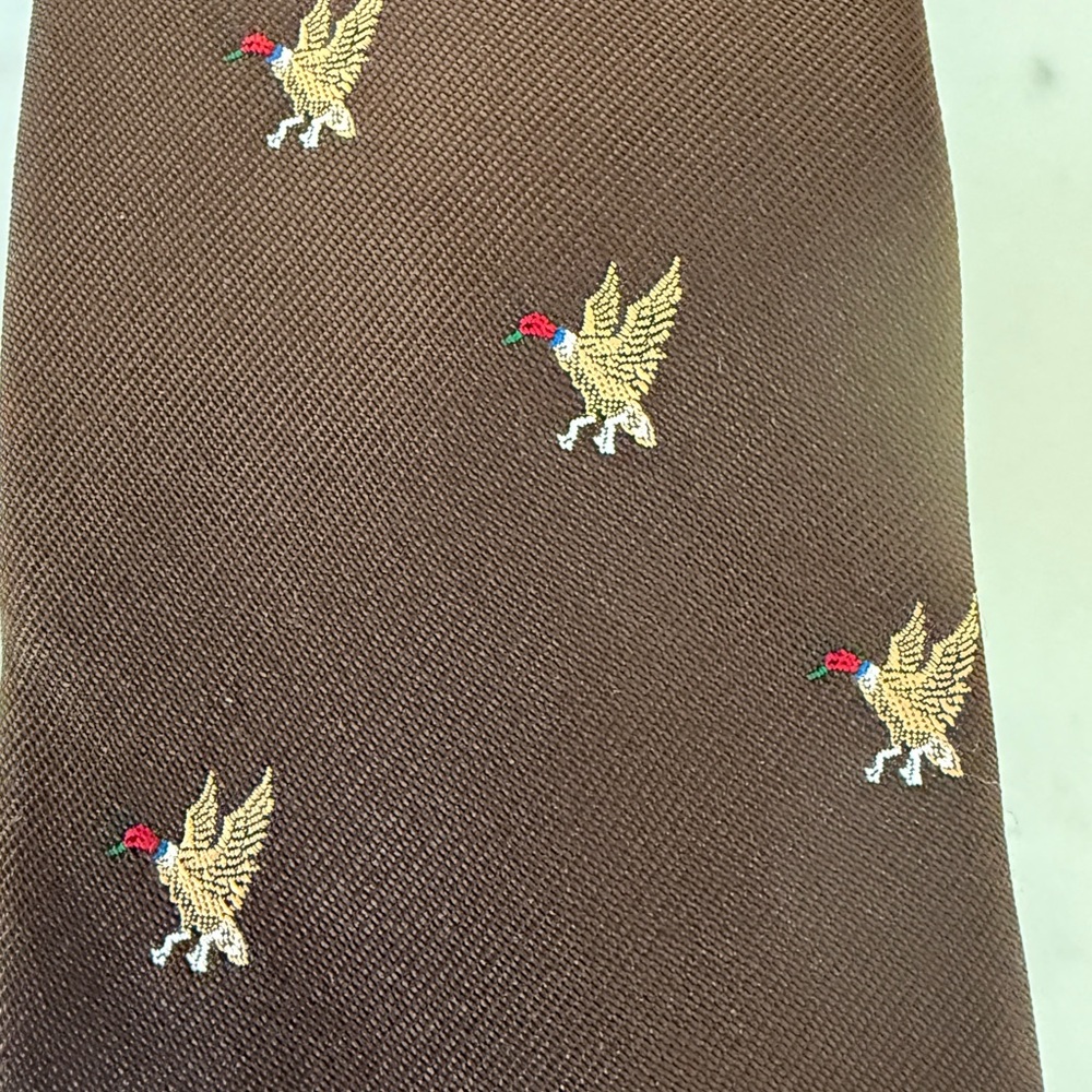Resilio Tie Ducks Brown Thanksgiving Hunting Holidays excellent condition